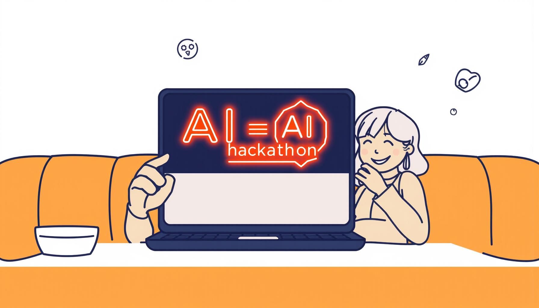 딸아이와 함께 AI 기사 읽는 가족 장면