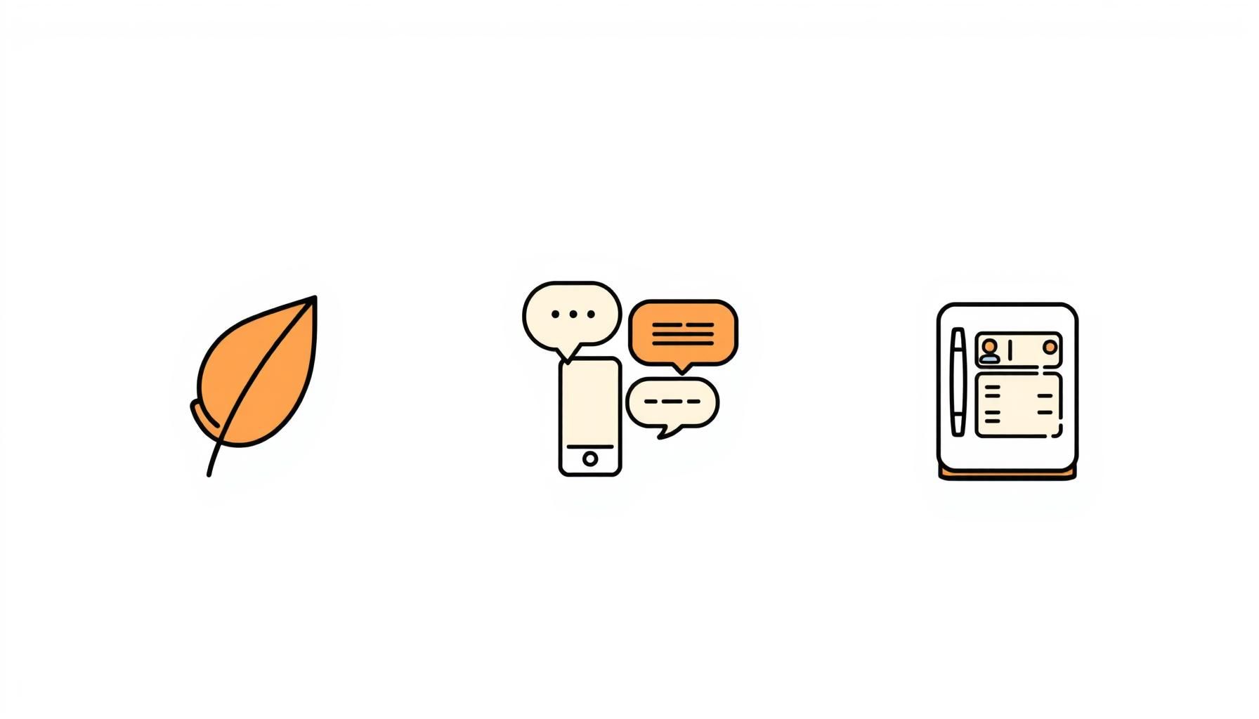 葉っぱや石を並べてスマホで撮影する親子