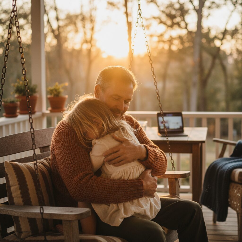 Anak tidur nyenyak dipeluk orangtua