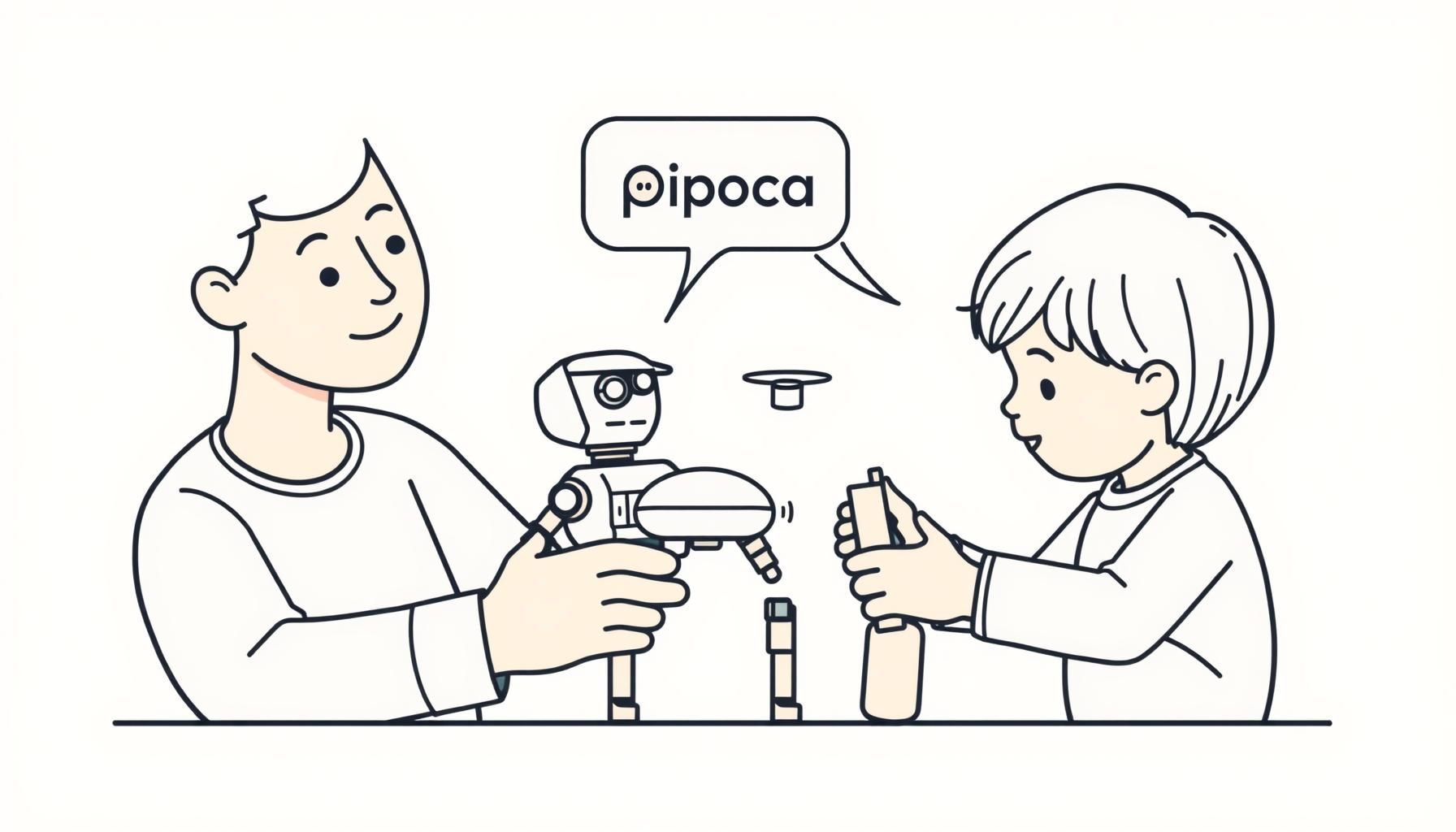 Pai empurra filha no balanço enquanto ambos desenham ideias num caderno colorido