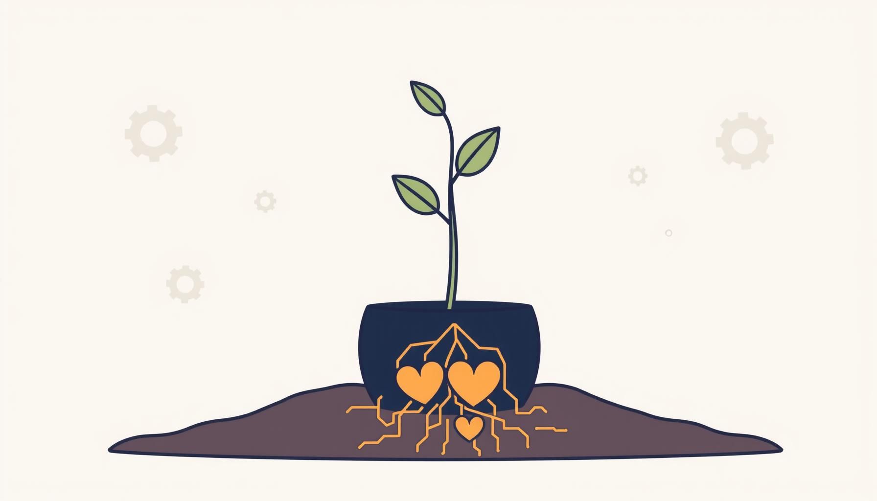 niña sonriendo mientras aprende con apoyo humano y tecnológico