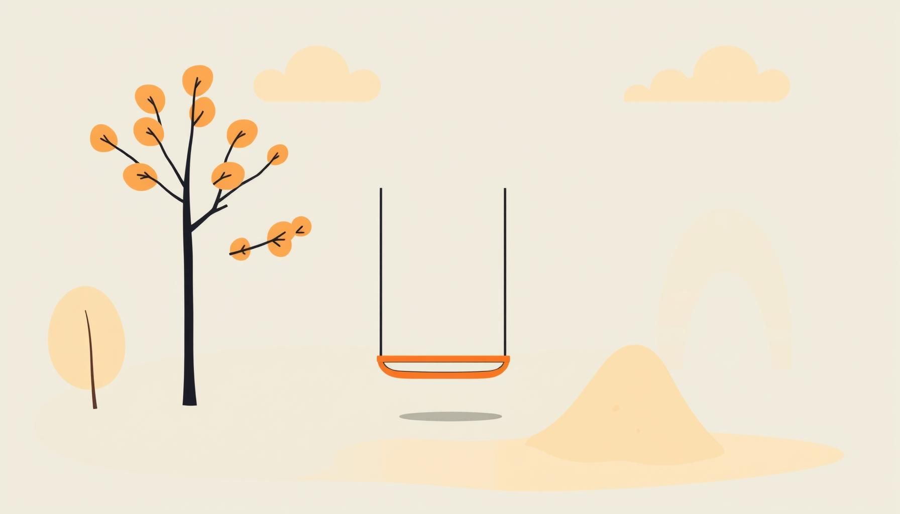 흐린 날 공원에서 아이와 부모가 나무 아래서 웃으며 이야기 나누는 모습