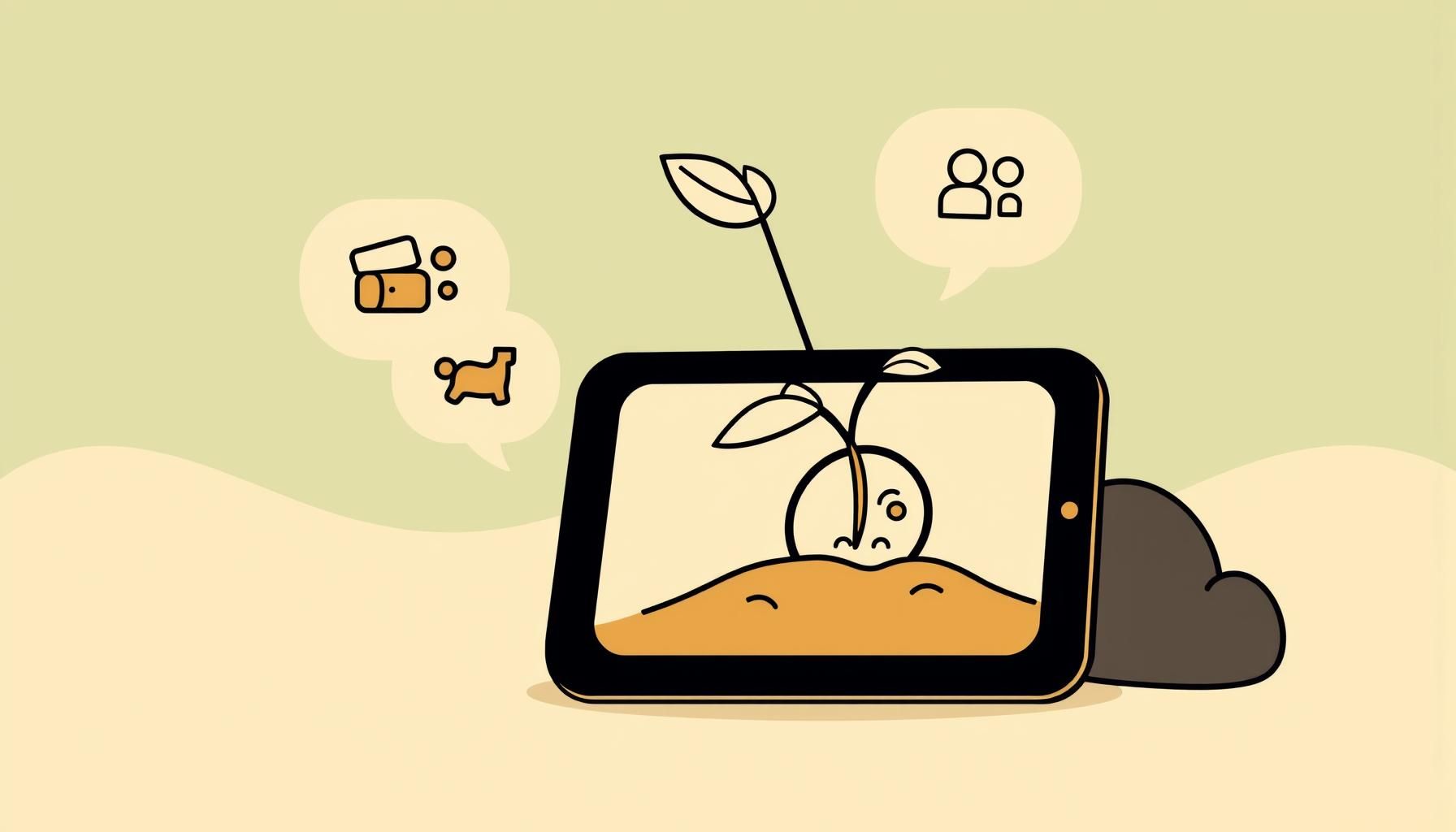 أسرة تتعلم معًا باستخدام التكنولوجيا