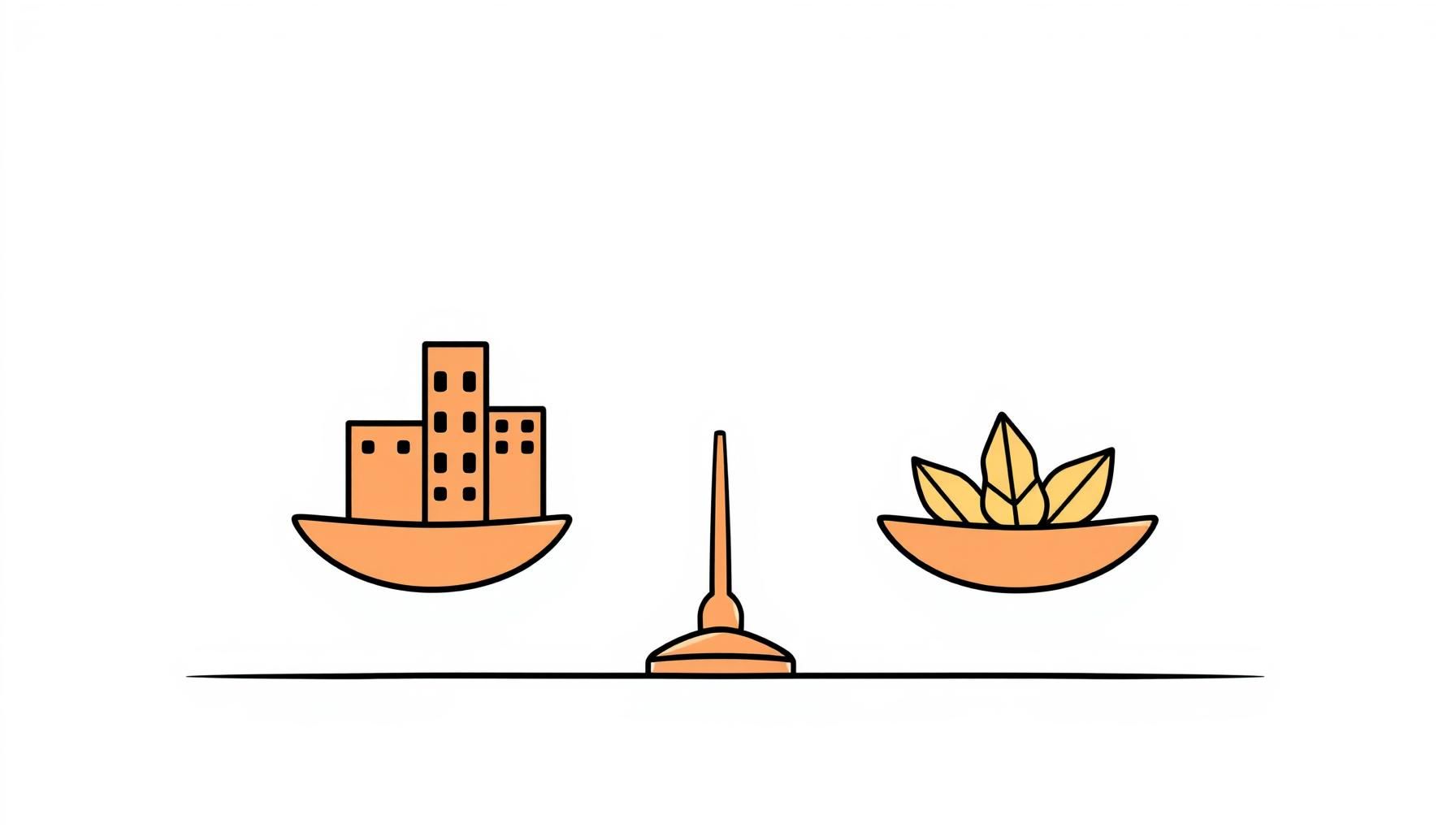 静かな湖畔に立つ親子の後ろ姿