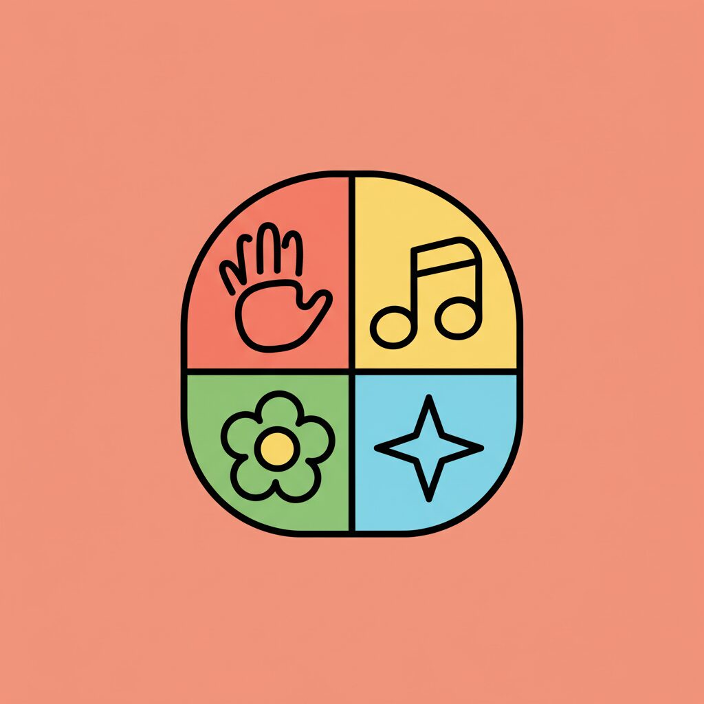 親子で大笑いしながらオリジナル体操を創作