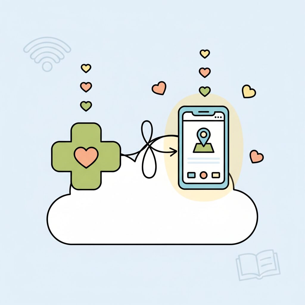 Doctor usando tecnología médica digital