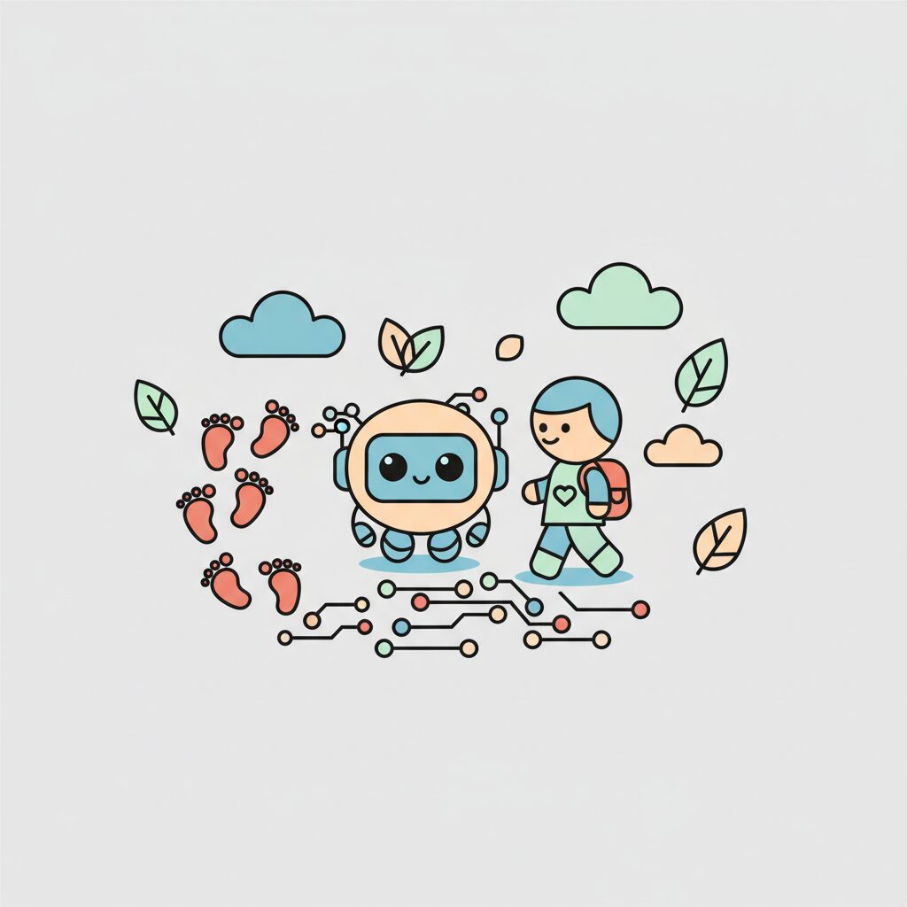 Gia đình cùng xem màn hình AI về sức khỏe