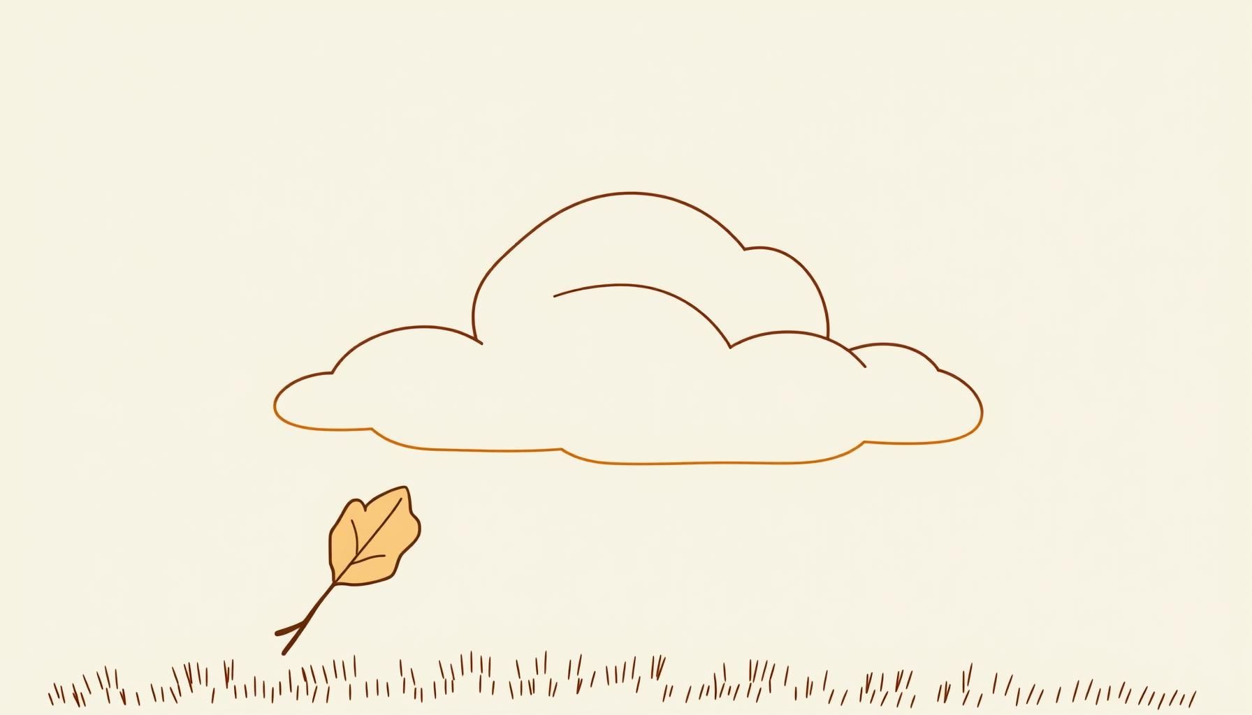 曇り空を見上げる親子の後ろ姿 ロボットと月を想像する様子