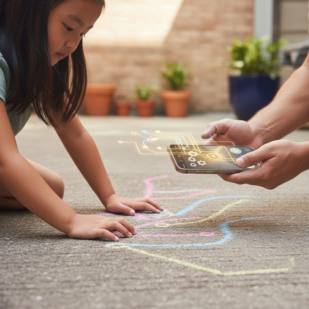 Parent and child programming robot together