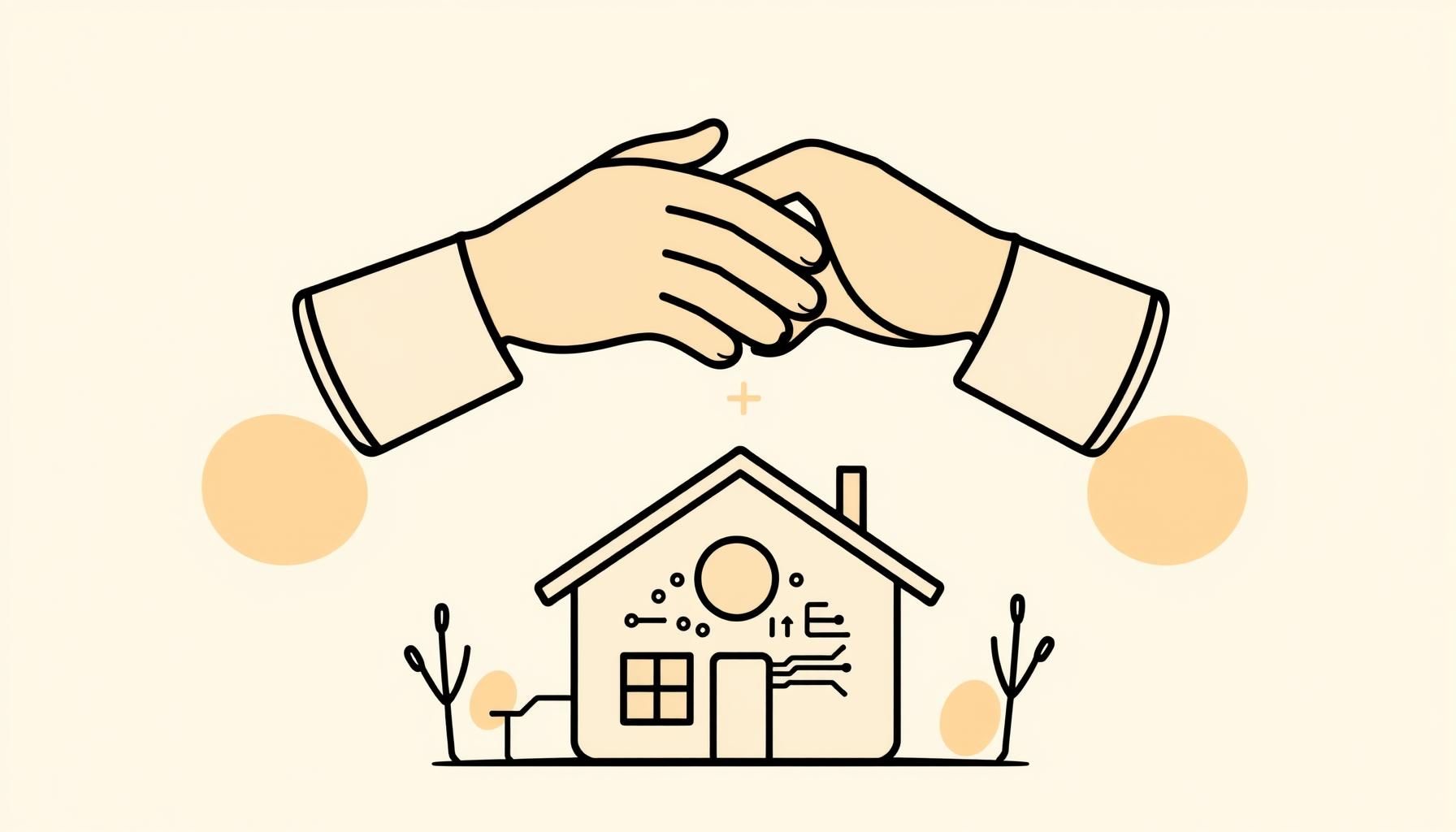 Robot assistant une grand-mère dans son jardin