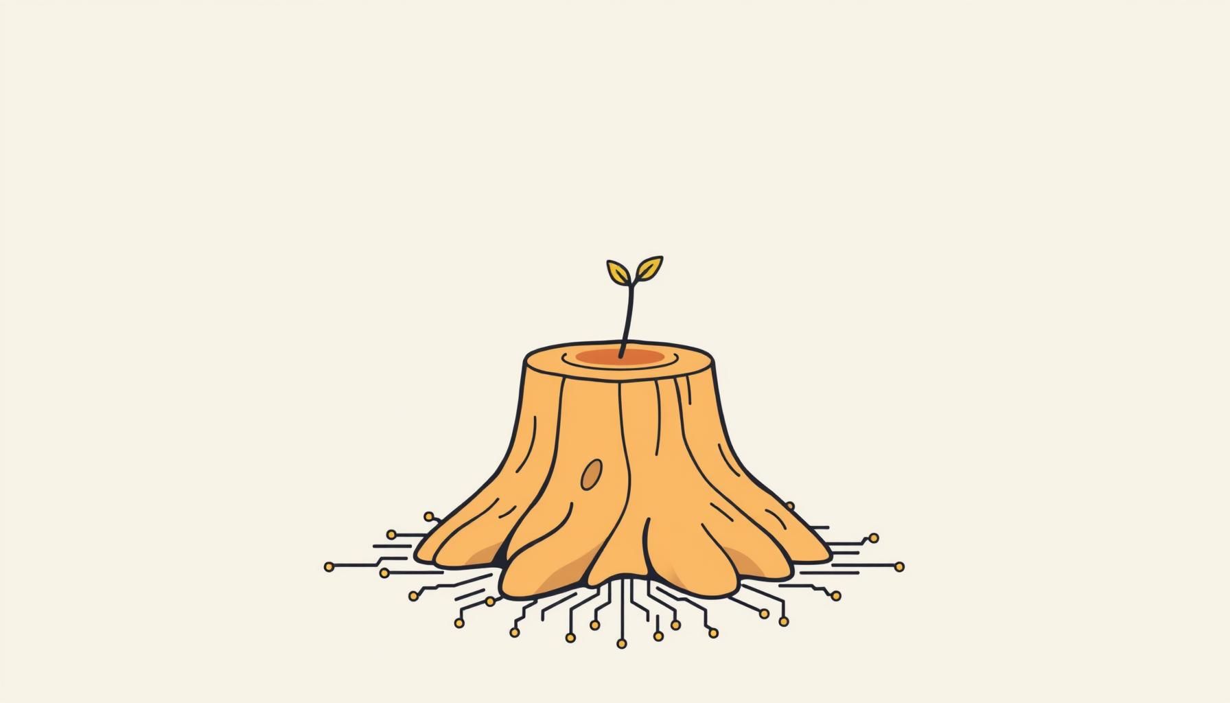 طفلة تحتضن دمية دب قديمة بجانب روبوت حديث على سريرها