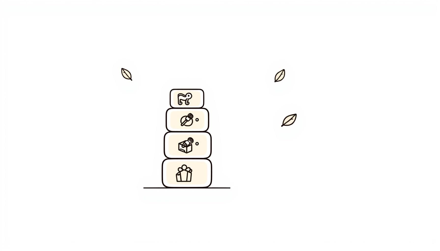 طفلة تبني برج مكعبات يمثل خطوات التعلم