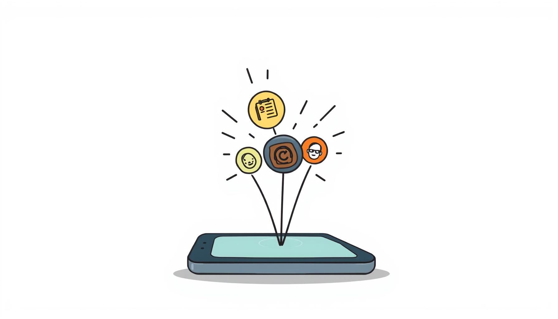 jovens usando smartphones para aprender