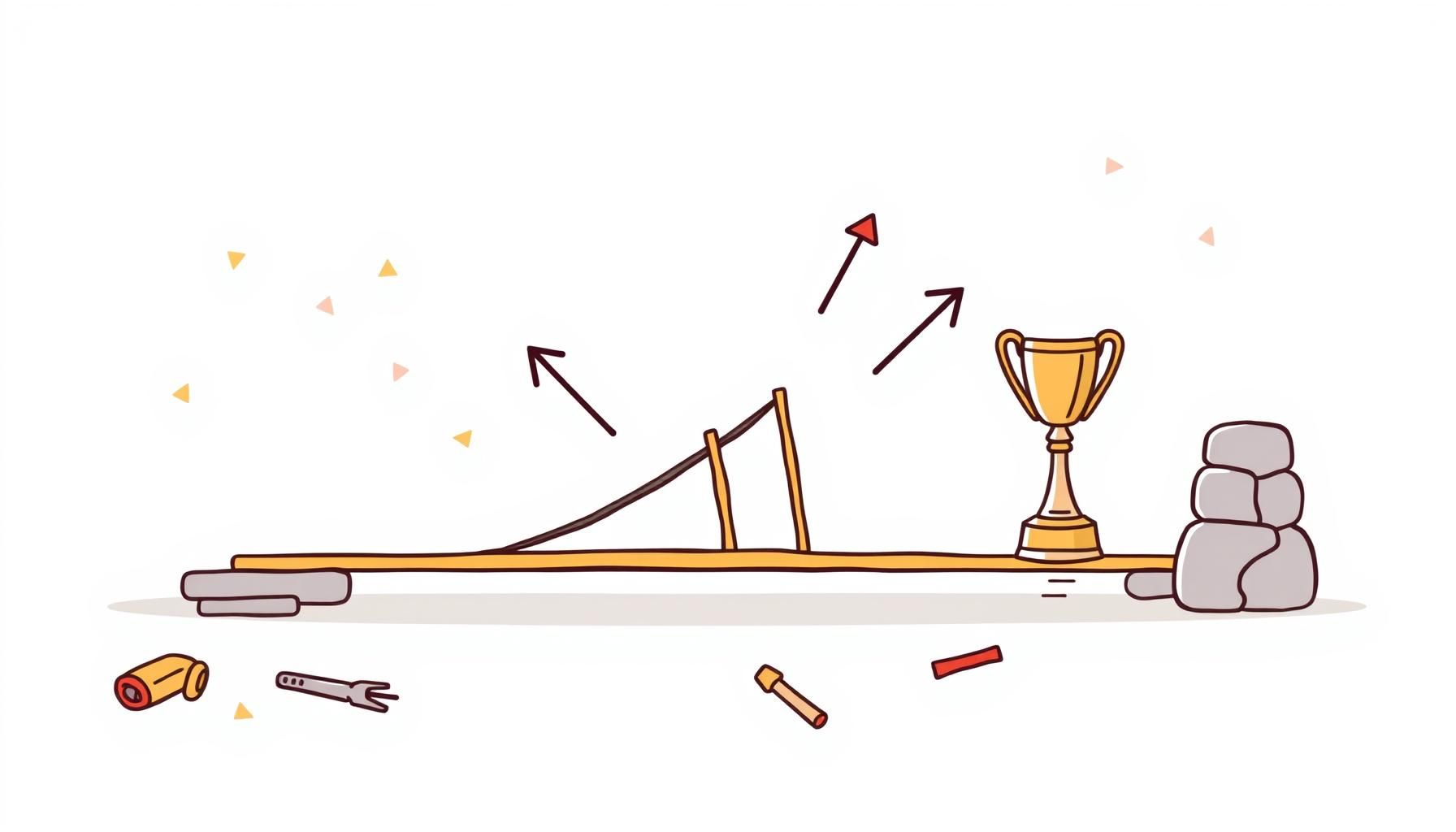 trẻ chơi trò xếp cầu từ que kem