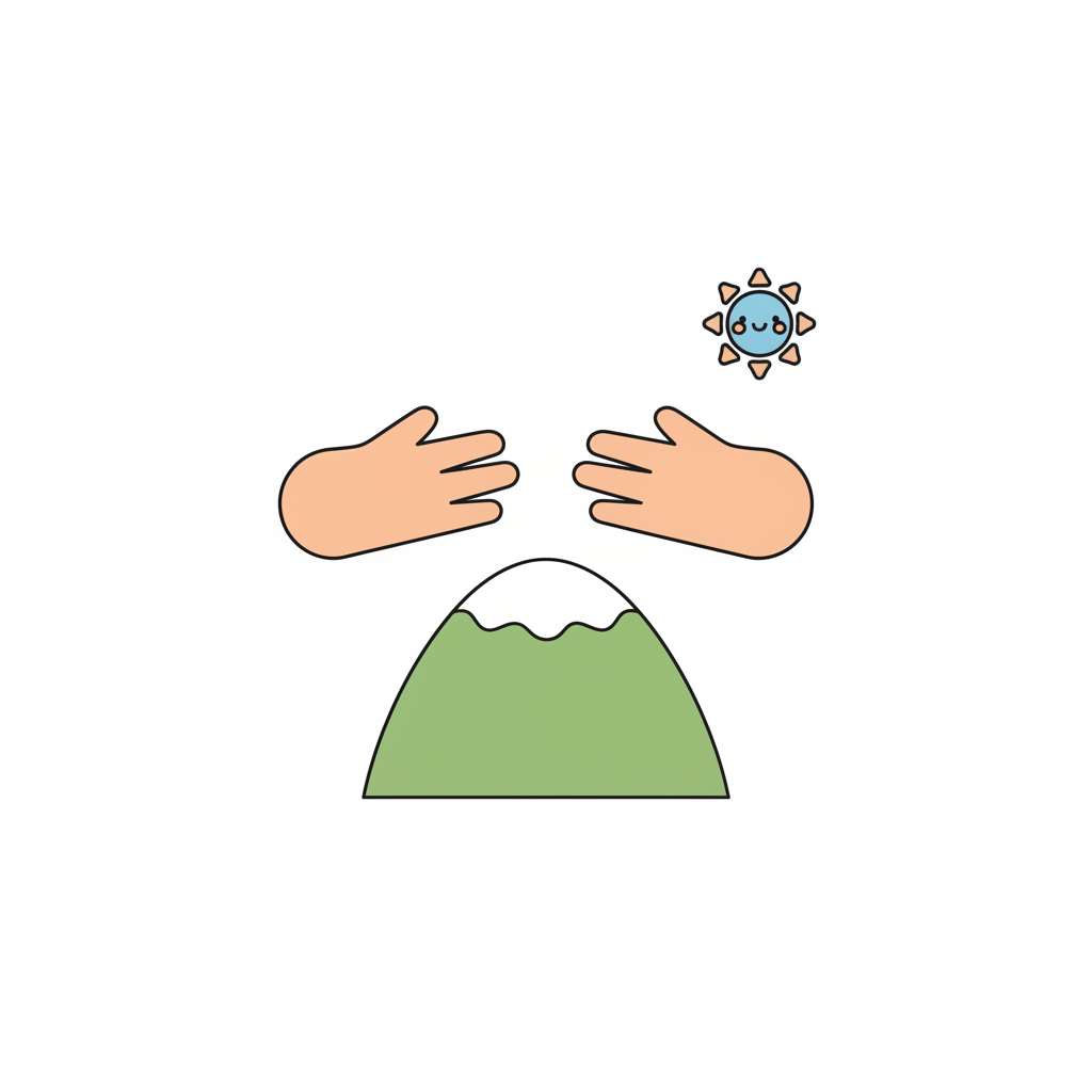 親子で公園の砂場遊びをしながらアイデアを話し合う情景