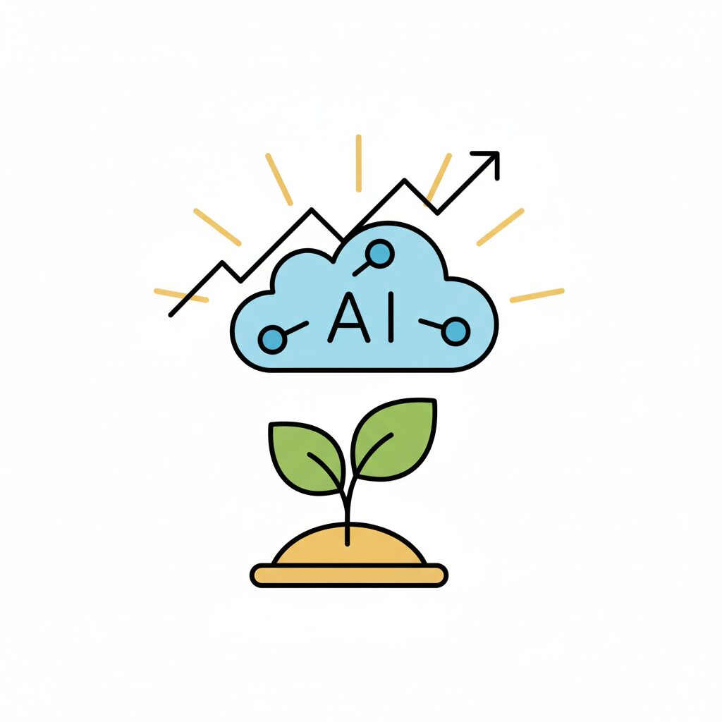 親子で街歩きしながらAIの可能性について話す様子