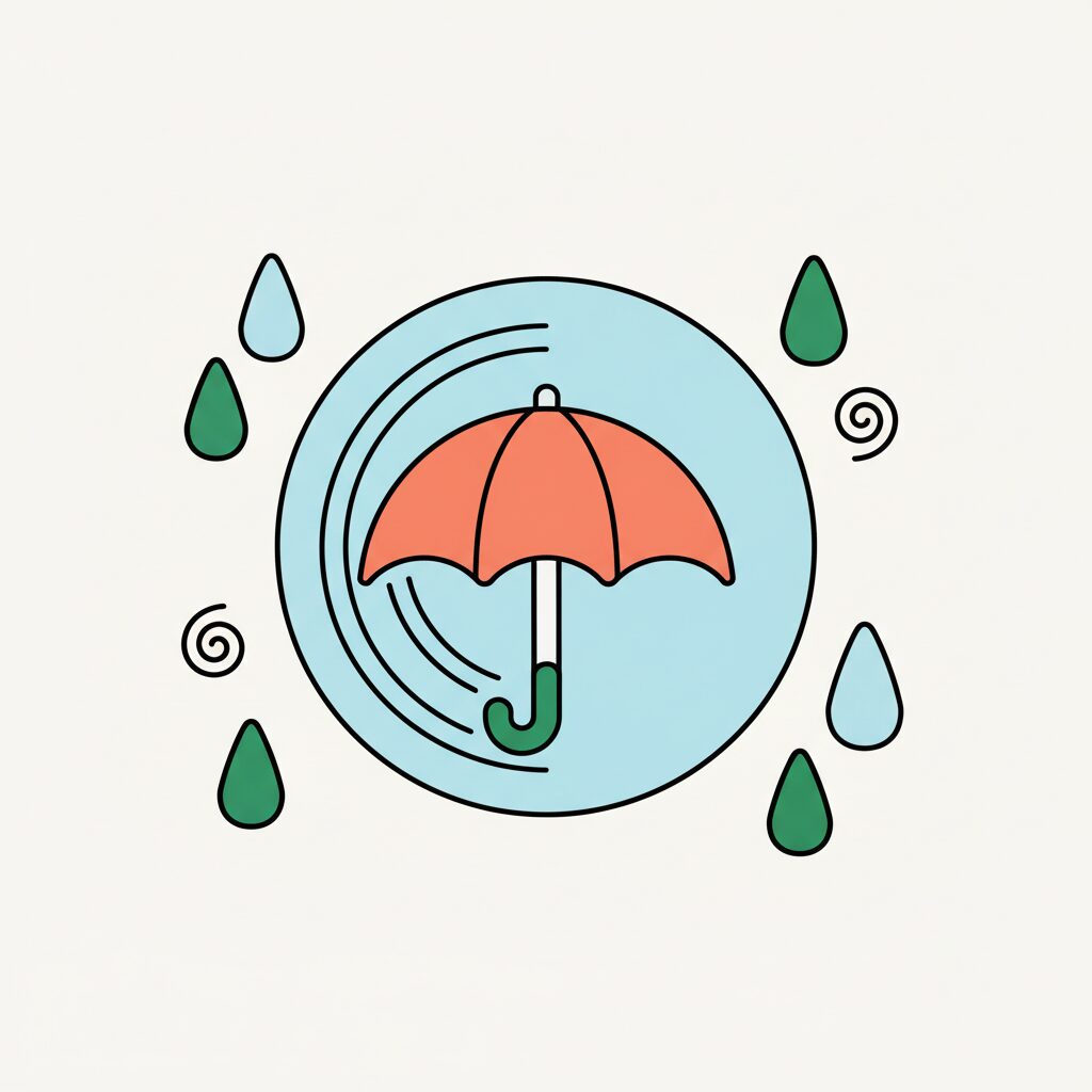 家族で防災グッズを確認する様子