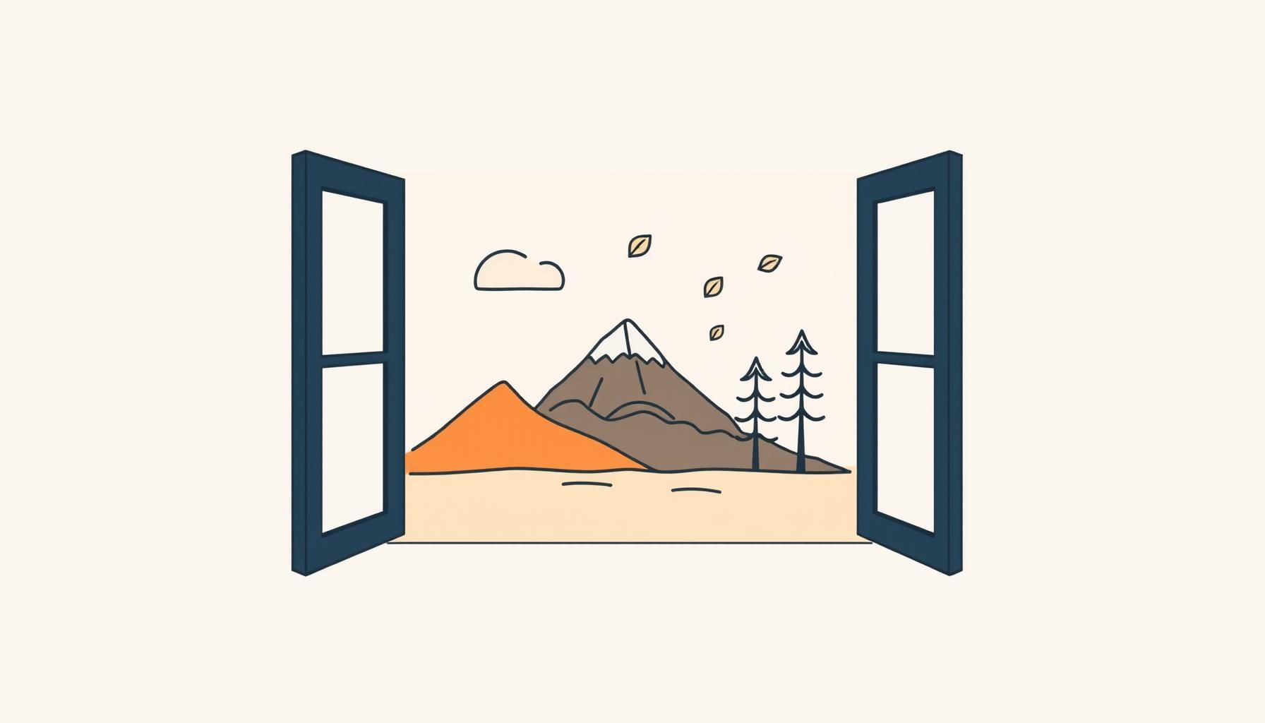 fenêtre ouverte sur monde coloré