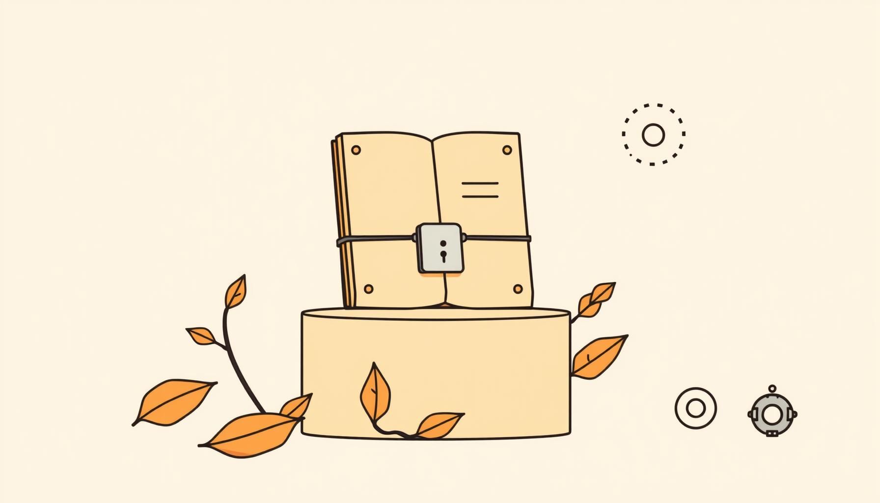 冬を象徴する木々とデータのイメージ