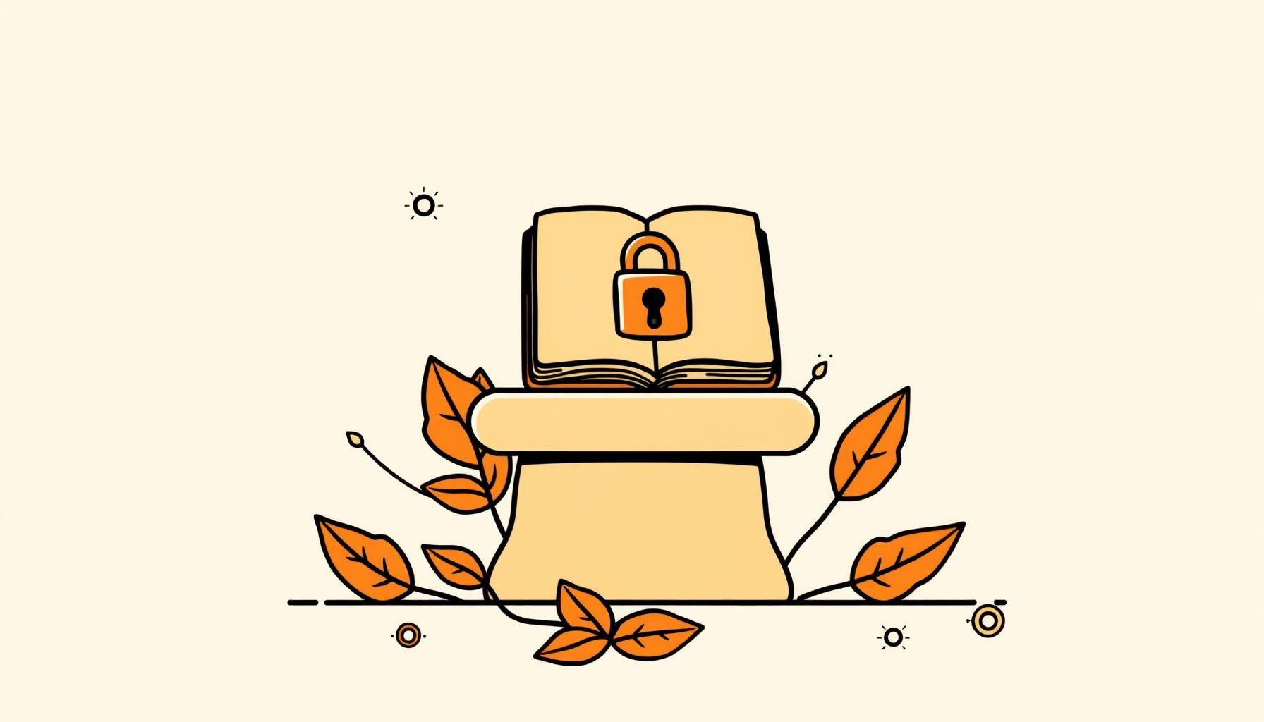 un libro con páginas vacías simbolizando falta de datos