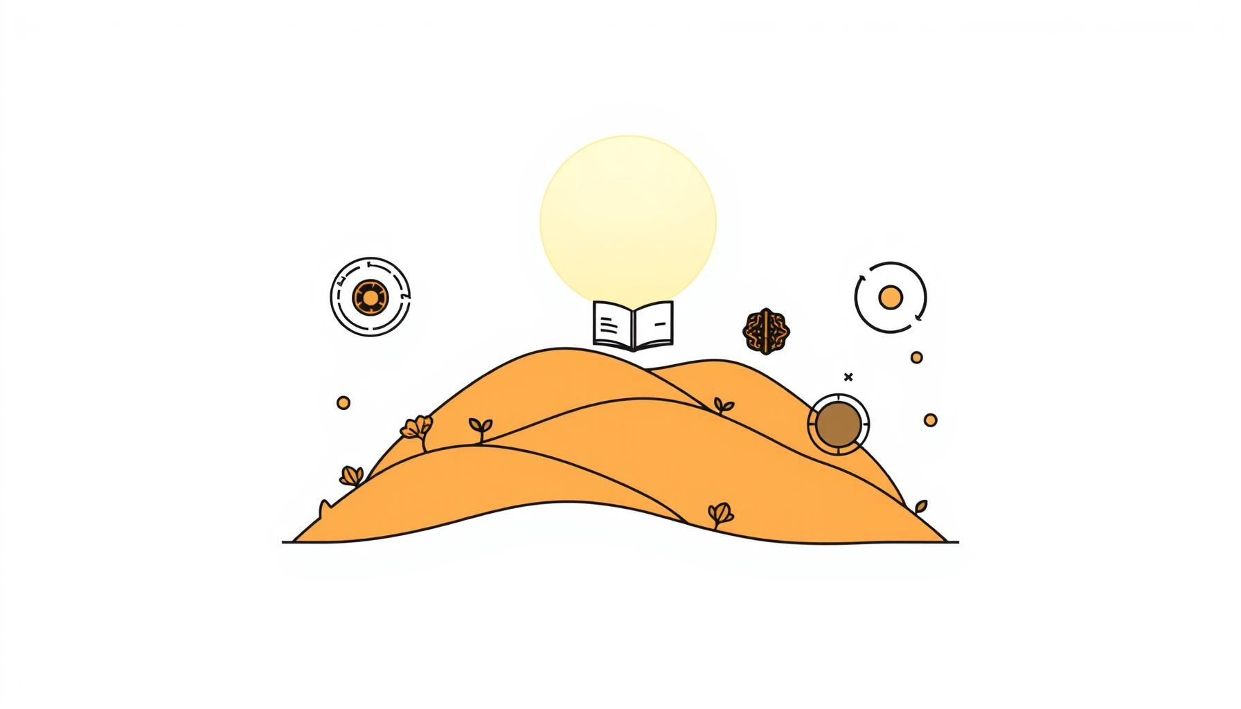 夏日晚风下孩子仰望星空的剪影