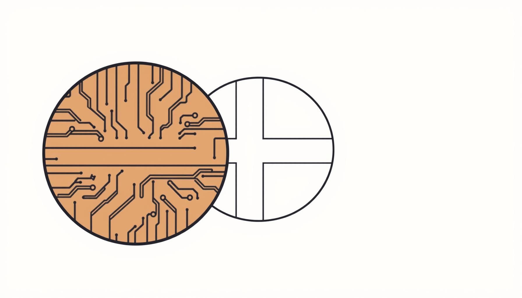 Une illustration représentant l'IA et l'éducation dans un contexte moderne