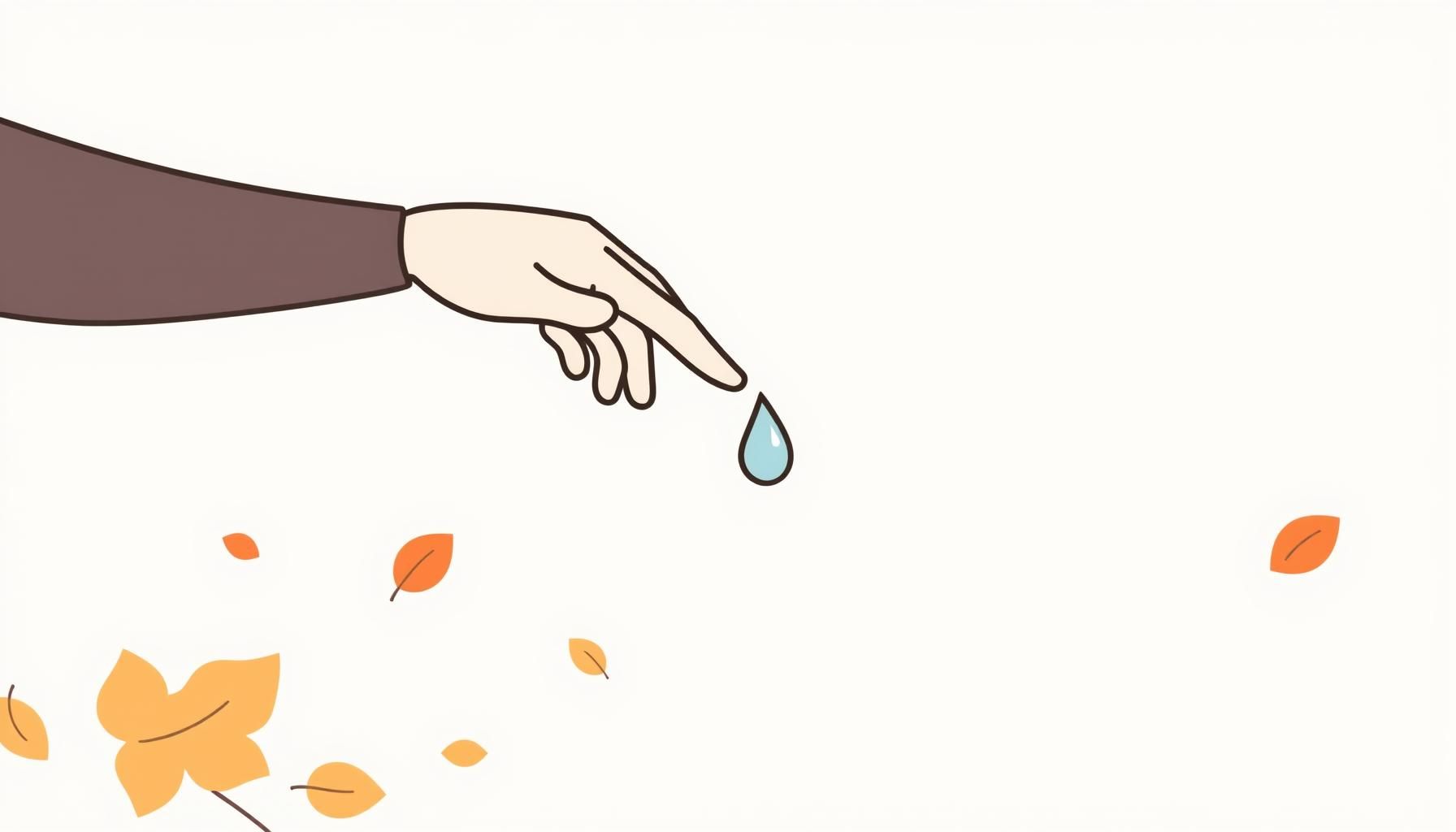 가을 놀이터에서 손을 맞잡은 가족