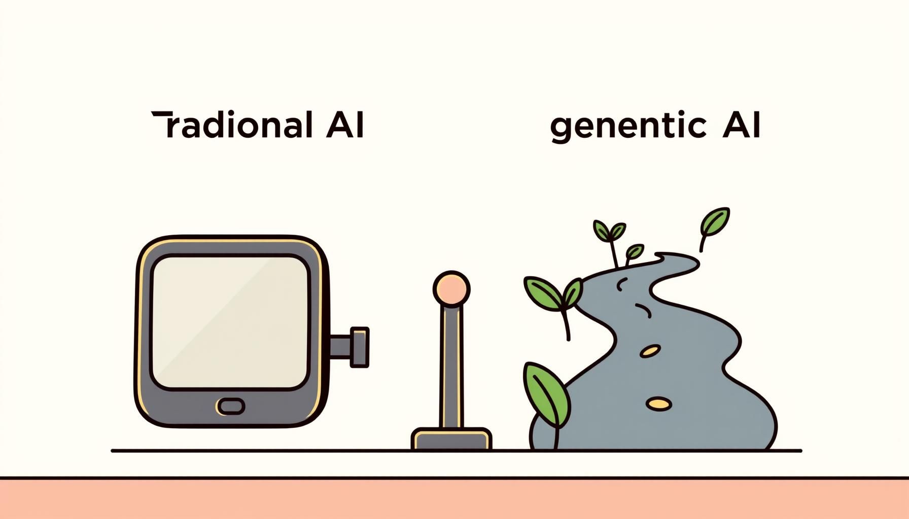 illustration of AI as a smart GPS guide