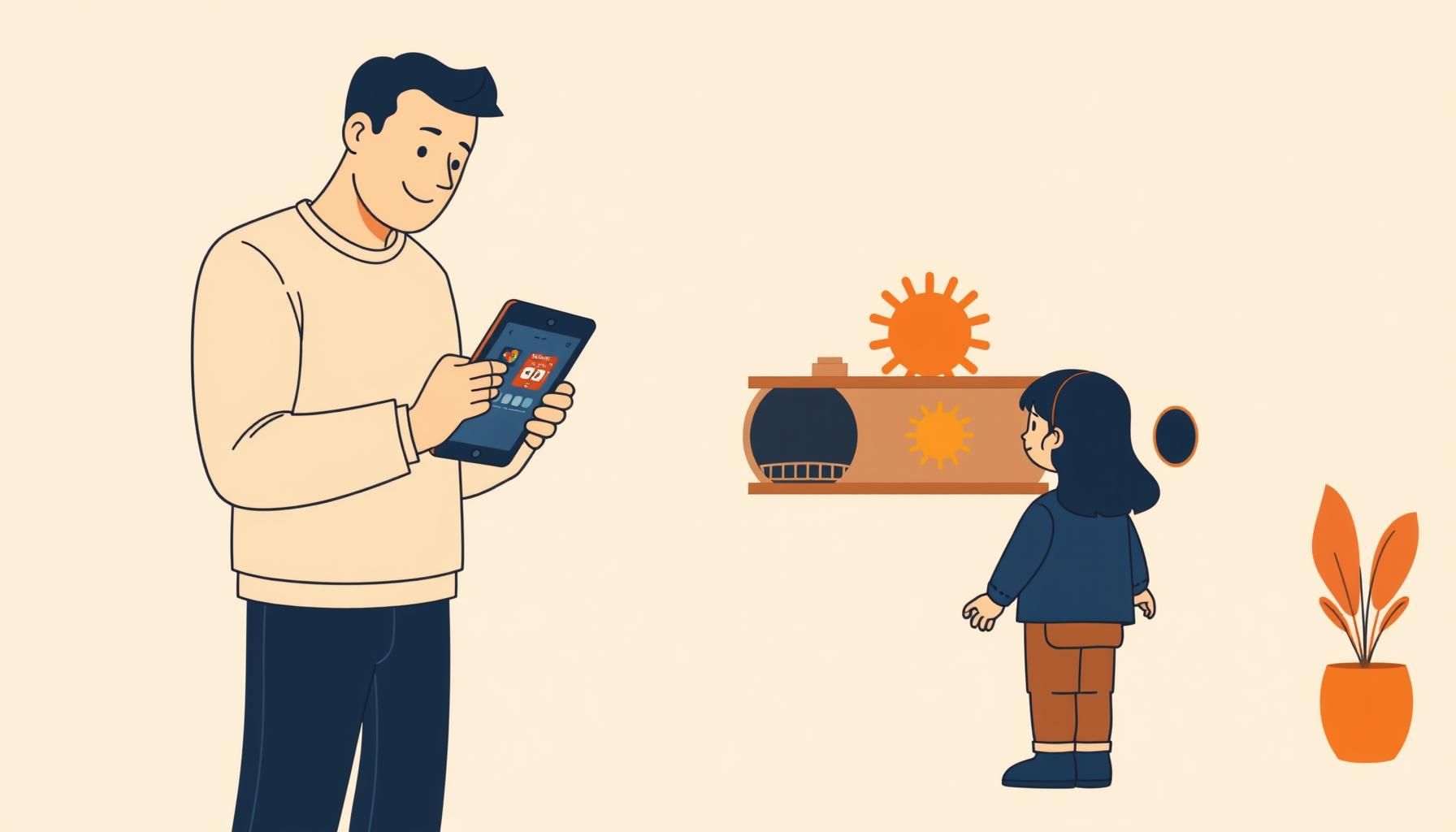 anak bermain pesawat dari karton bekas