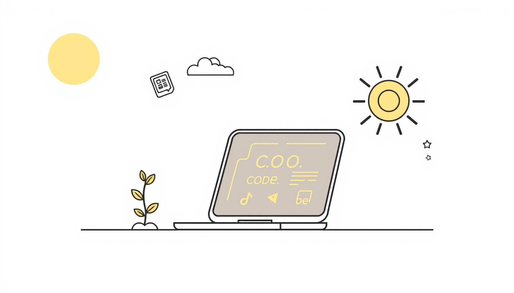 孩子看着AI图像屏幕的温暖画面