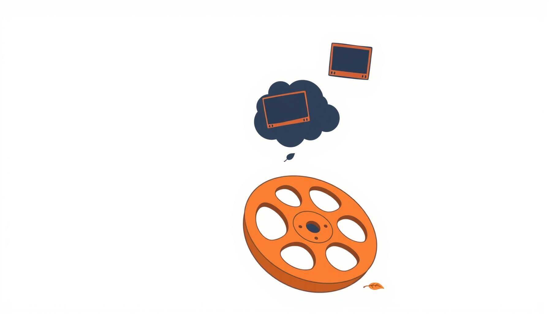 Orang menonton film di ruang tamu rumah