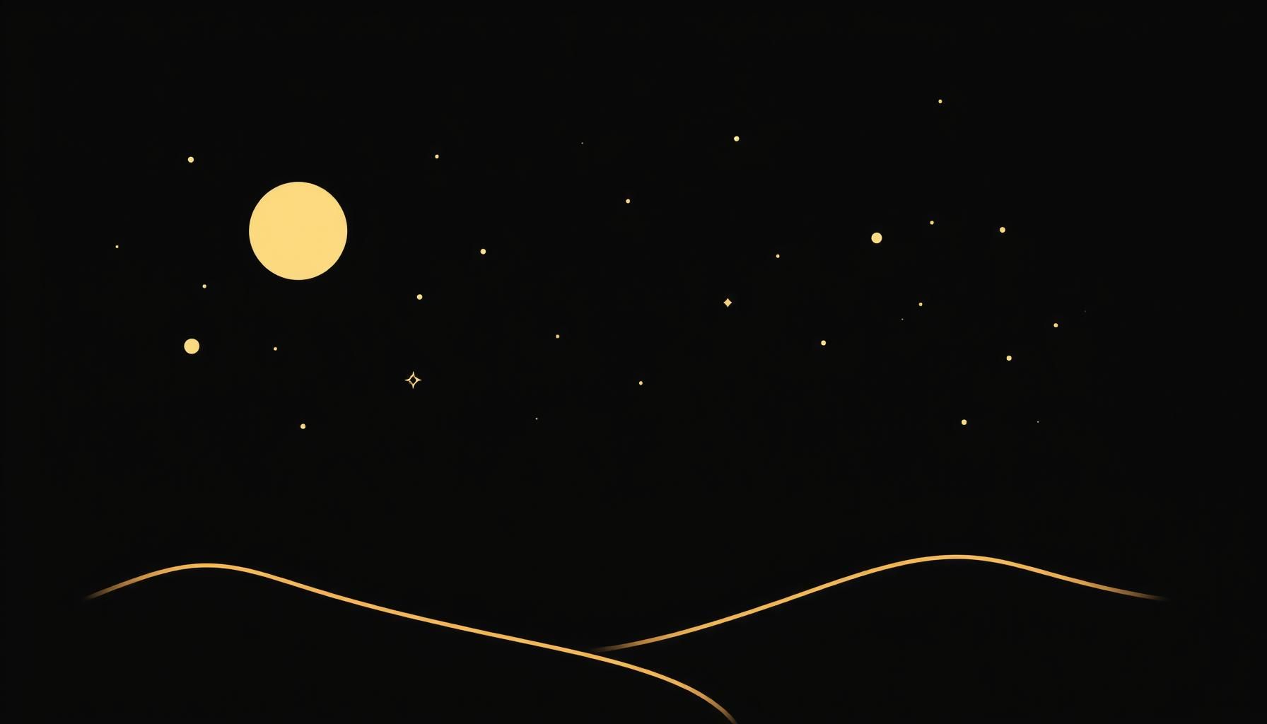 孩子充满好奇地观察夜空中闪烁的星空