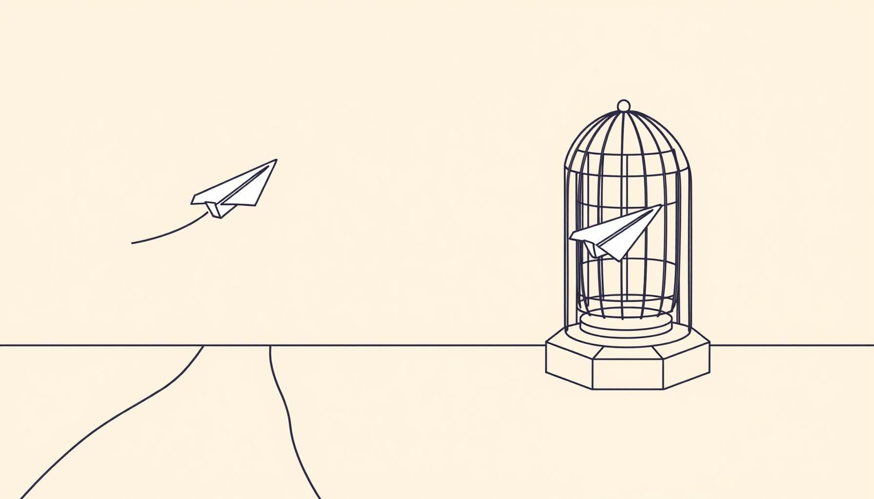 公園で夕焼けを見ながらAIの話をする親子