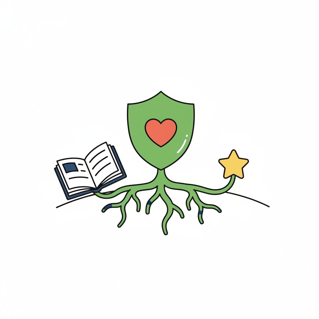 Parent et enfant explorant ensemble