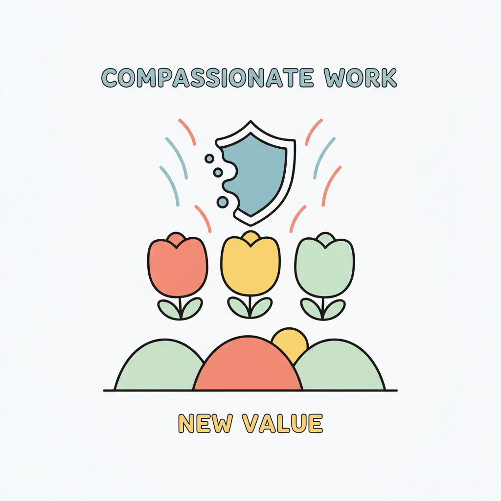 رجل وامرعة يعملان معًا بخدمة الإنسانية