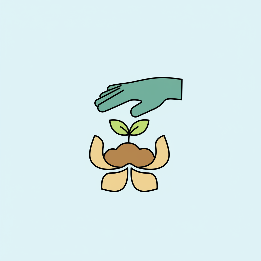 Ilustrasi anak dan orang tua bermain dengan blok warna