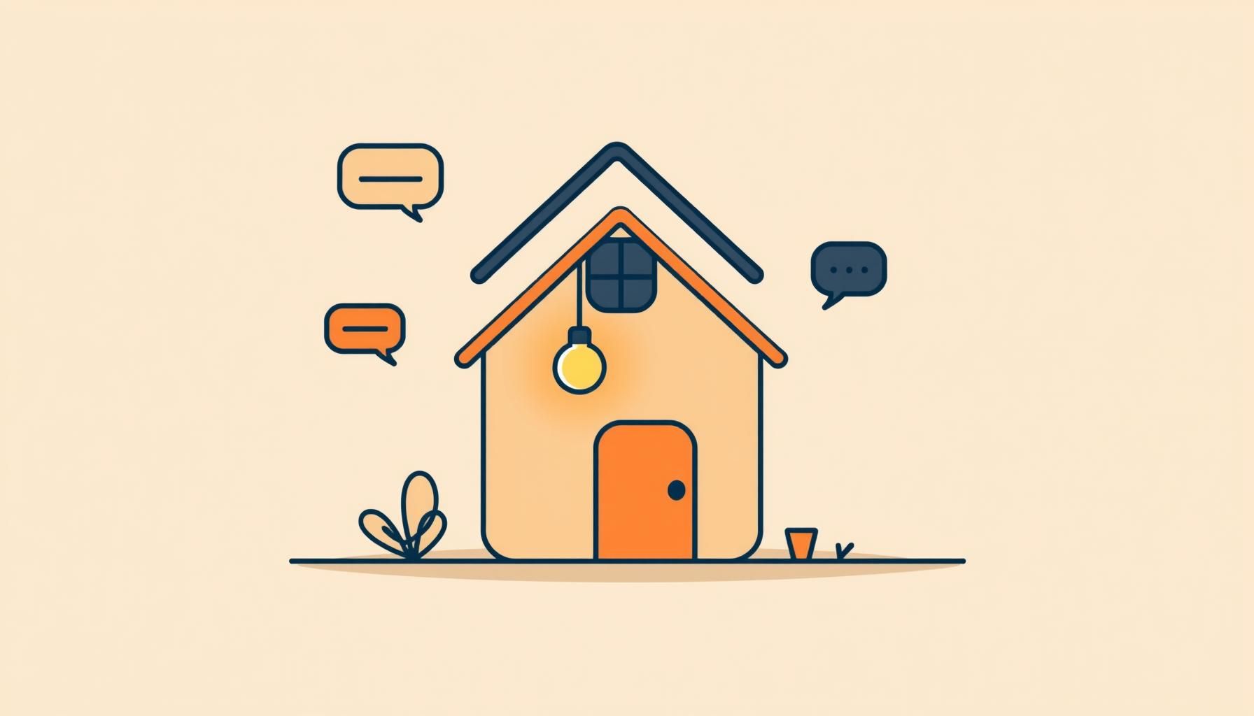 keluarga berdiskusi santai di ruang keluarga