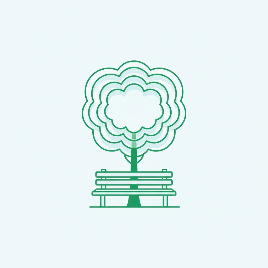 Orang menatap pemandangan indah