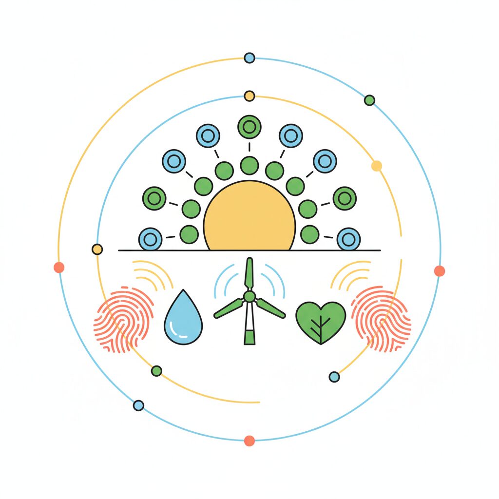 Family looking toward bright future with optimism