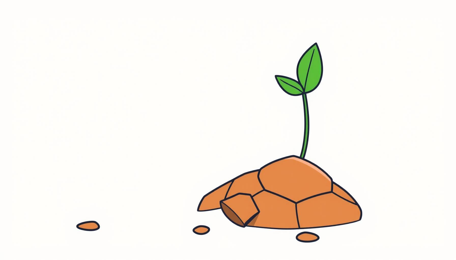 孩子奔跑摔倒后重新站起的瞬间