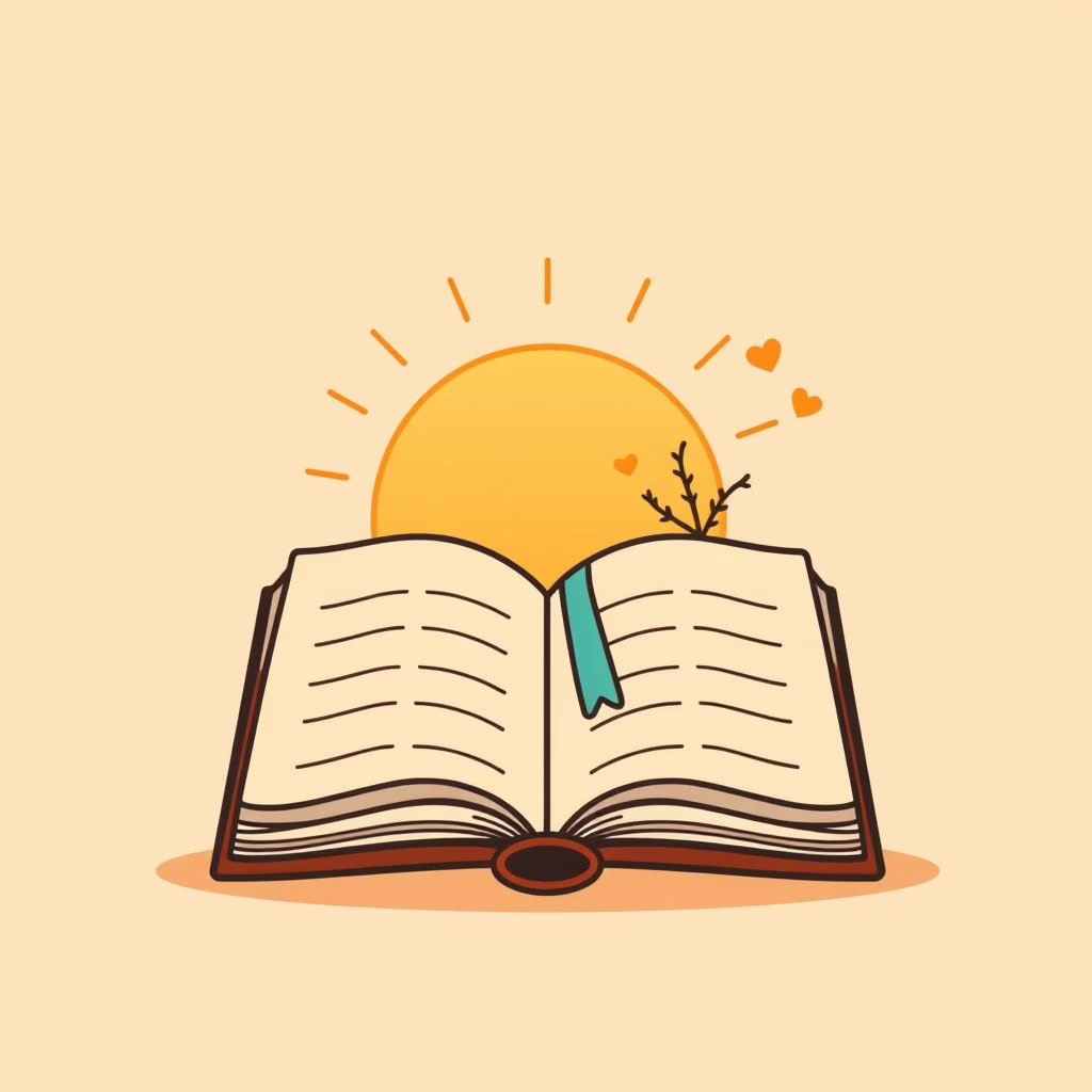 父女午后窗边共读平板,柔和绿光映书页