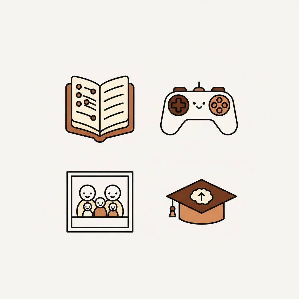 Bố mẹ và con cùng sáng tạo với công cụ AI tại nhà