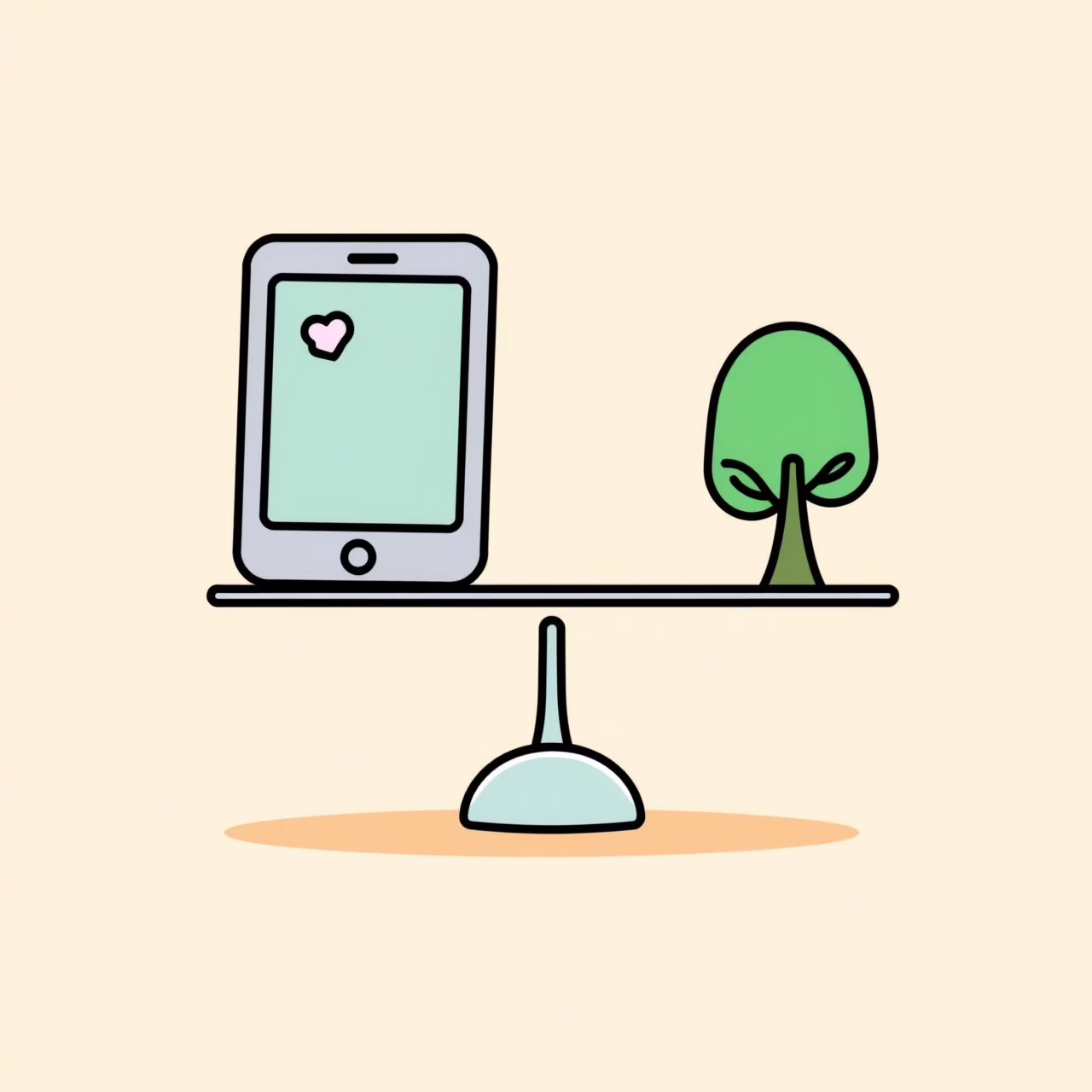 親子でデジタル機器の使い方について話し合う様子