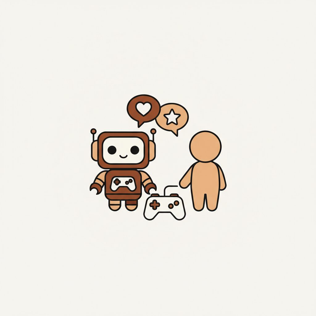 ゲーム内AIキャラクターのインタラクション例