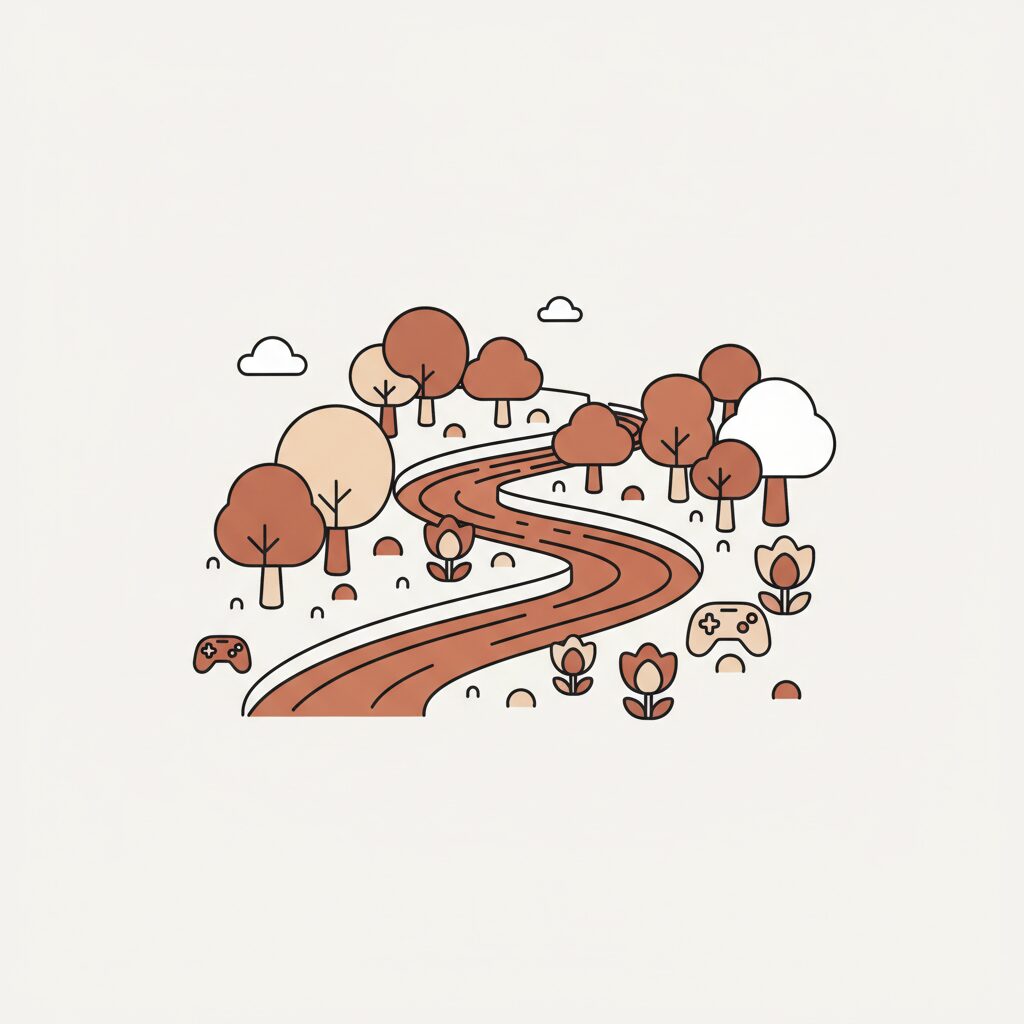 enfant créatif jouant à un jeu vidéo coloré