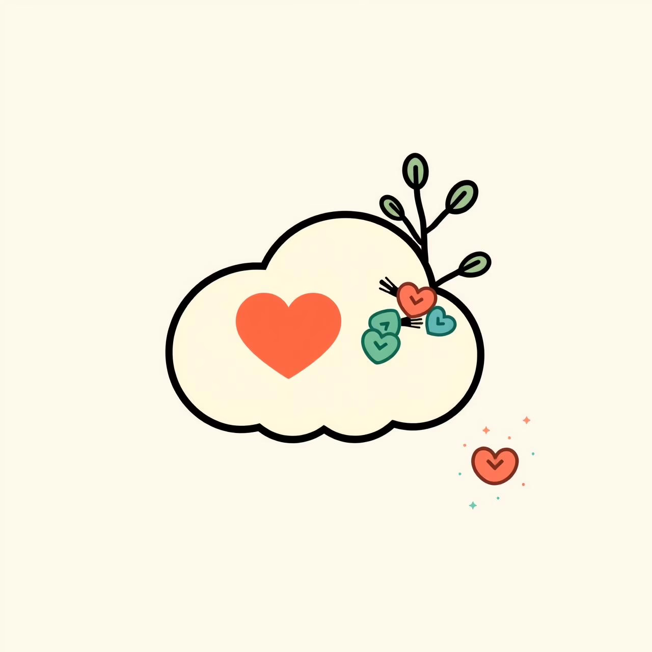 Gia đình cười đùa cùng nhau dưới ánh nắng ấm áp