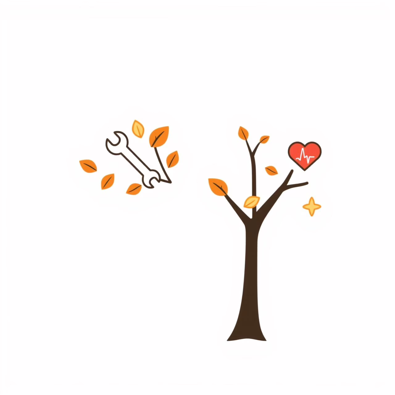 Ilustrasi keluarga menggunakan AI sebagai partner