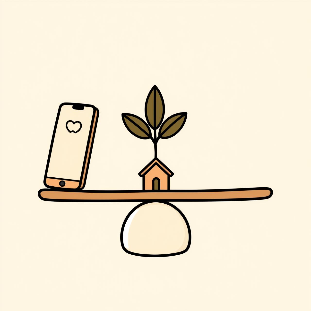 Familia disfrutando caminata al aire libre con smartphone