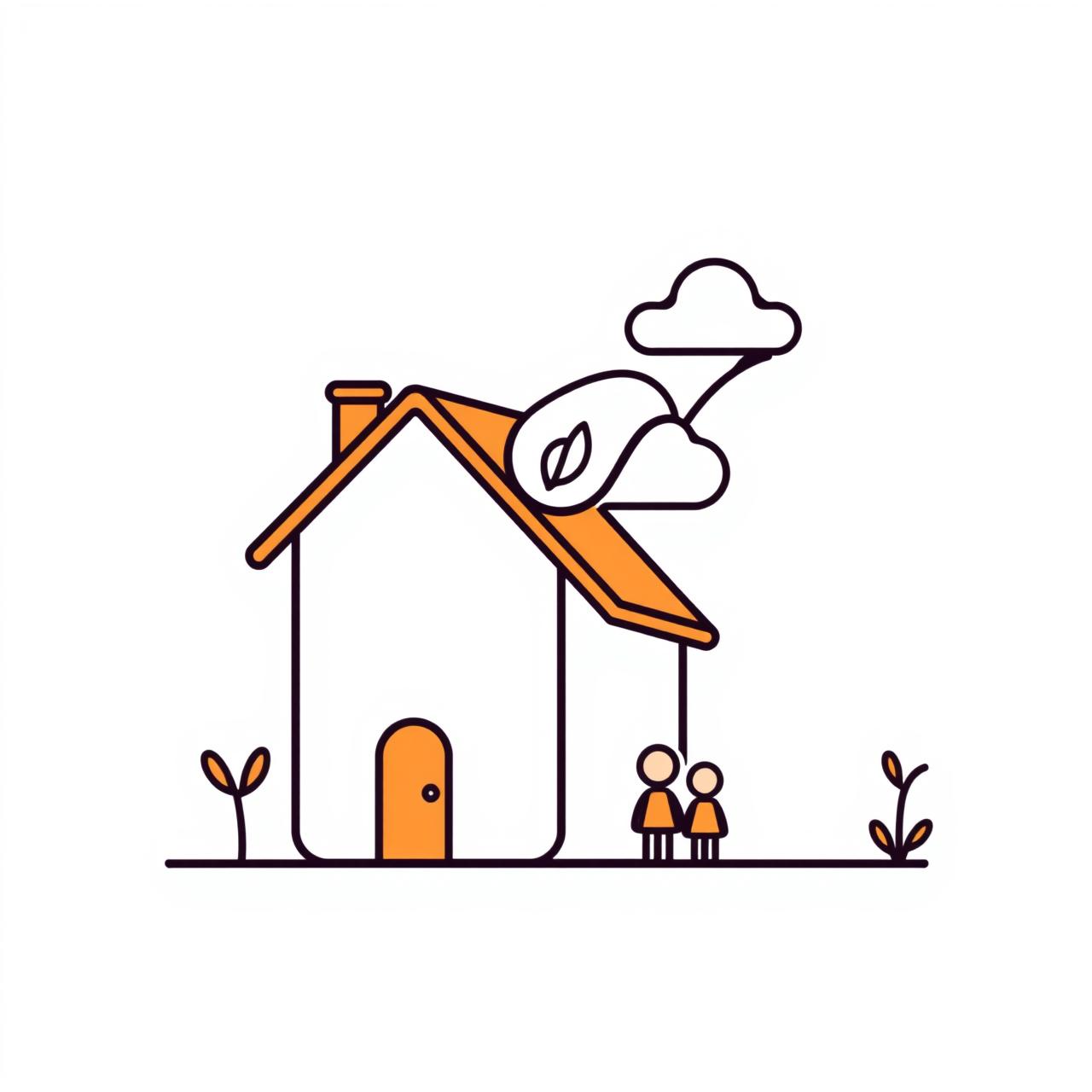 Familia conversando durante la cena sobre tecnología y sostenibilidad