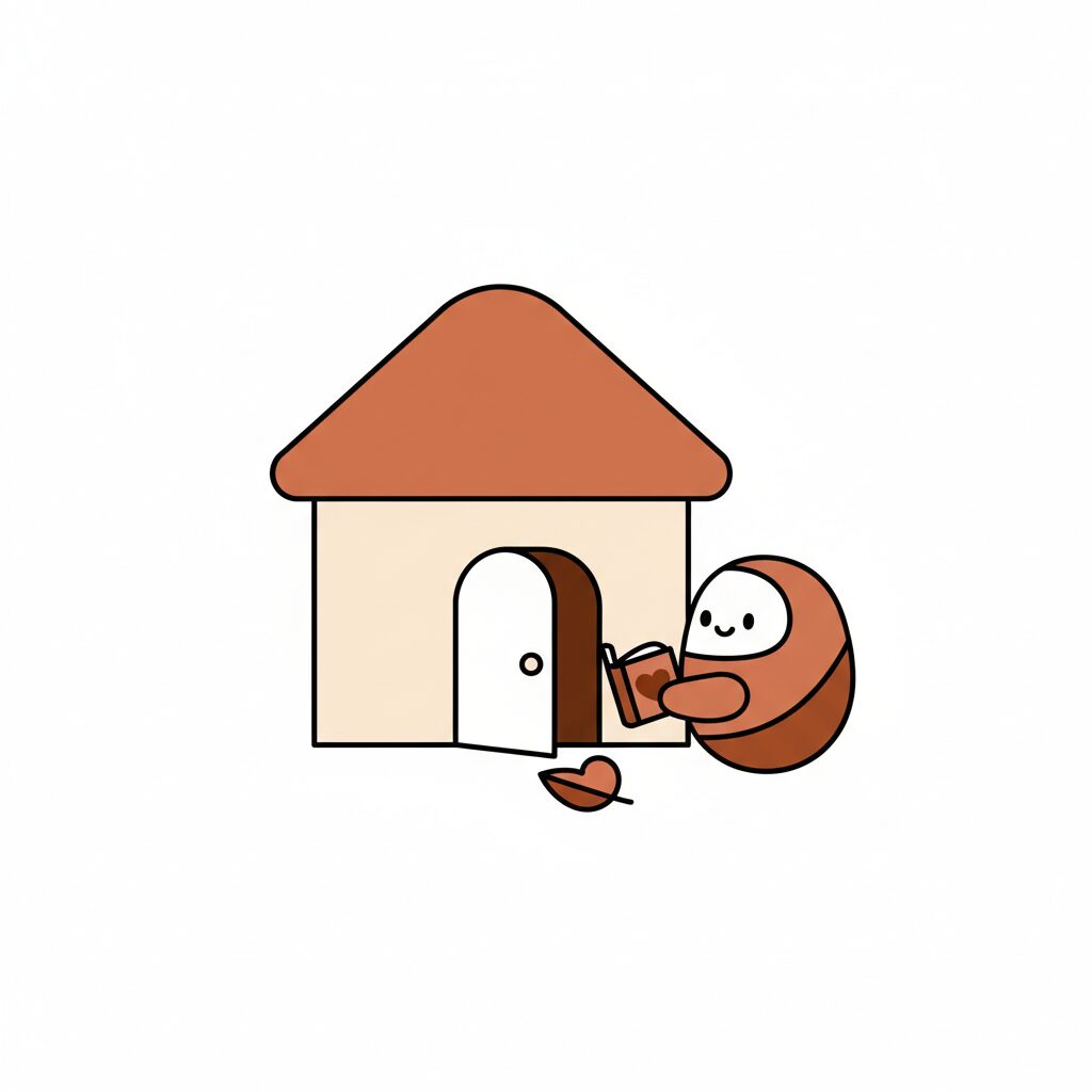 Família interagindo com robô assistente em ambiente doméstico